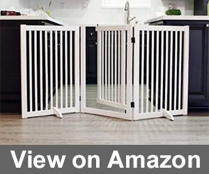 WELLAND Freestanding Wood Pet Gate Review